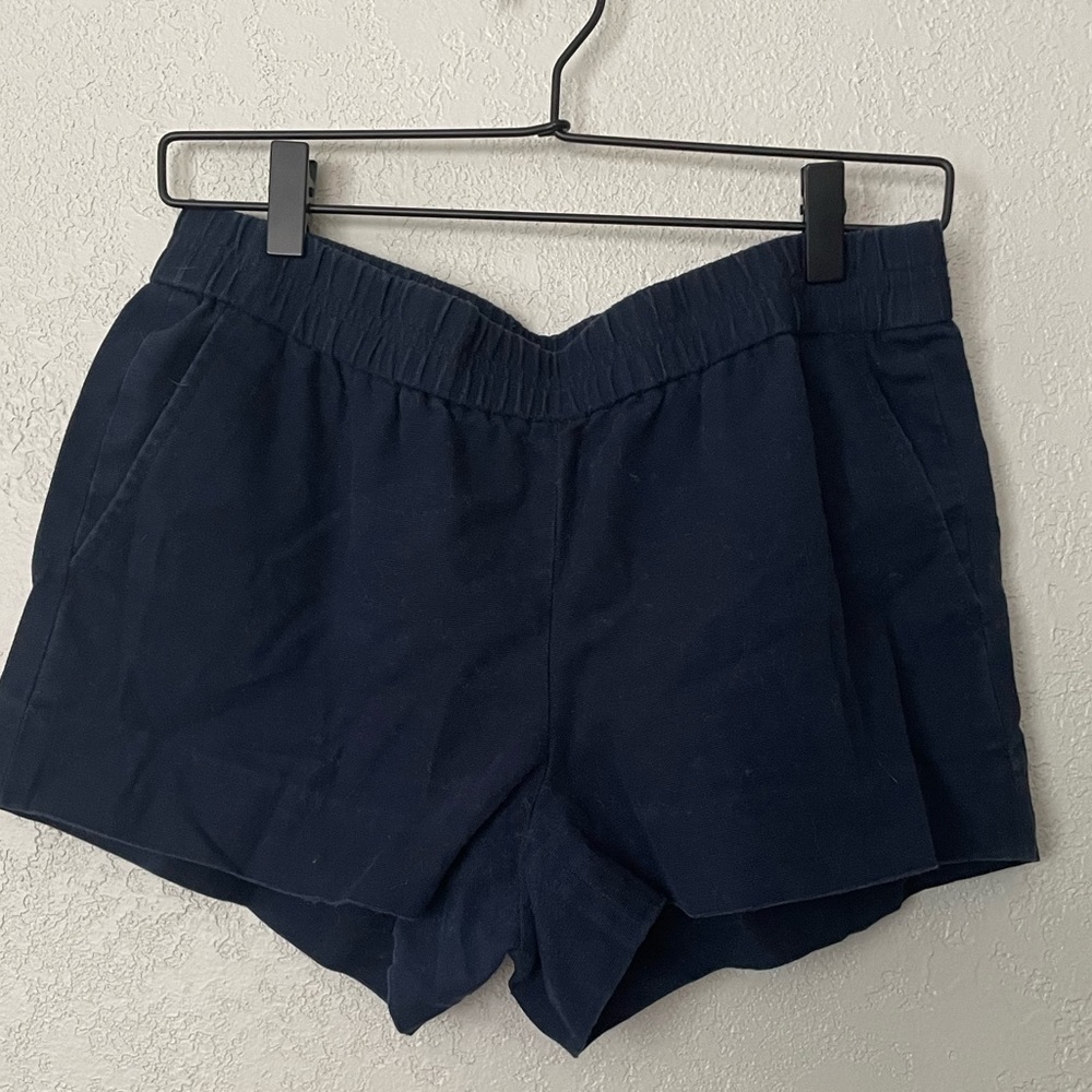 J crew blue shorts with elastic waist